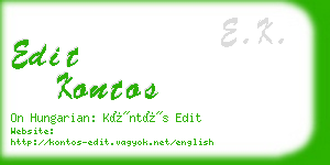 edit kontos business card